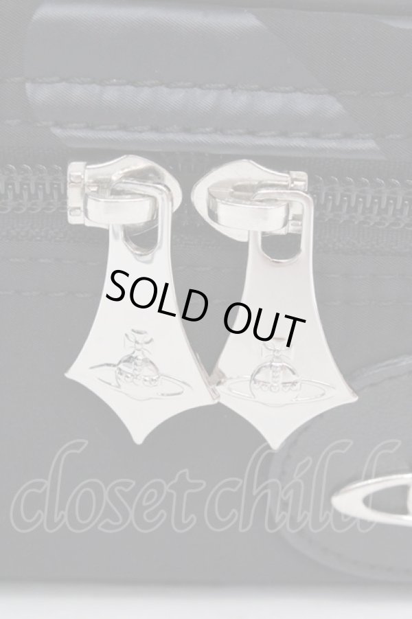 画像2: ヴィヴィアンウエストウッド 中古 / バニティポーチ  ブラック  O-26-03-15-026-gd-YM-OS (2)