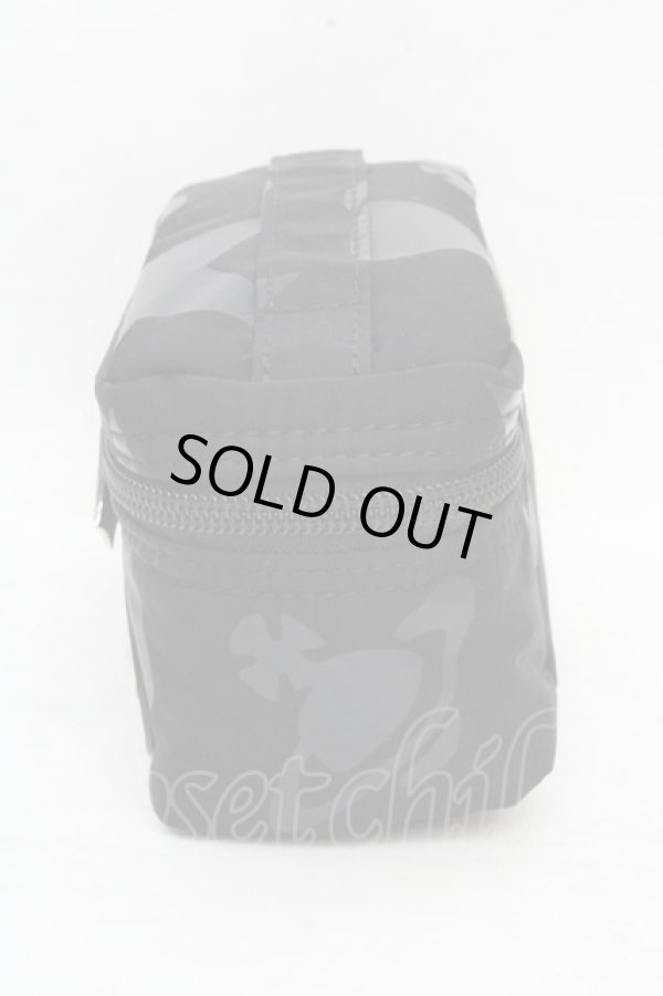 画像4: ヴィヴィアンウエストウッド 中古 / バニティポーチ  ブラック  O-26-03-15-026-gd-YM-OS (4)