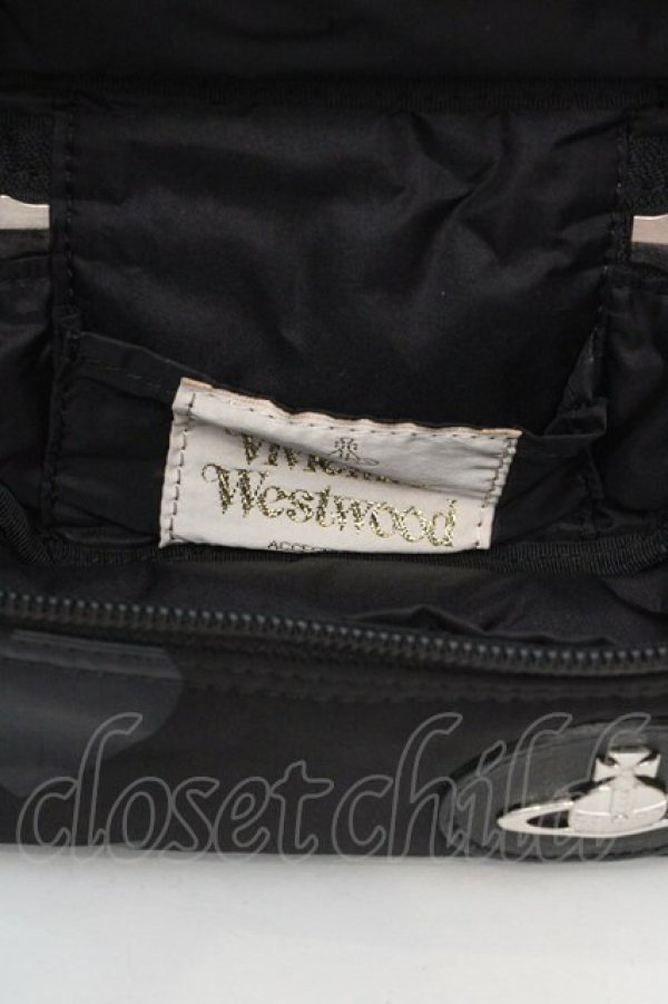 画像6: ヴィヴィアンウエストウッド 中古 / バニティポーチ  ブラック  O-26-03-15-026-gd-YM-OS (6)