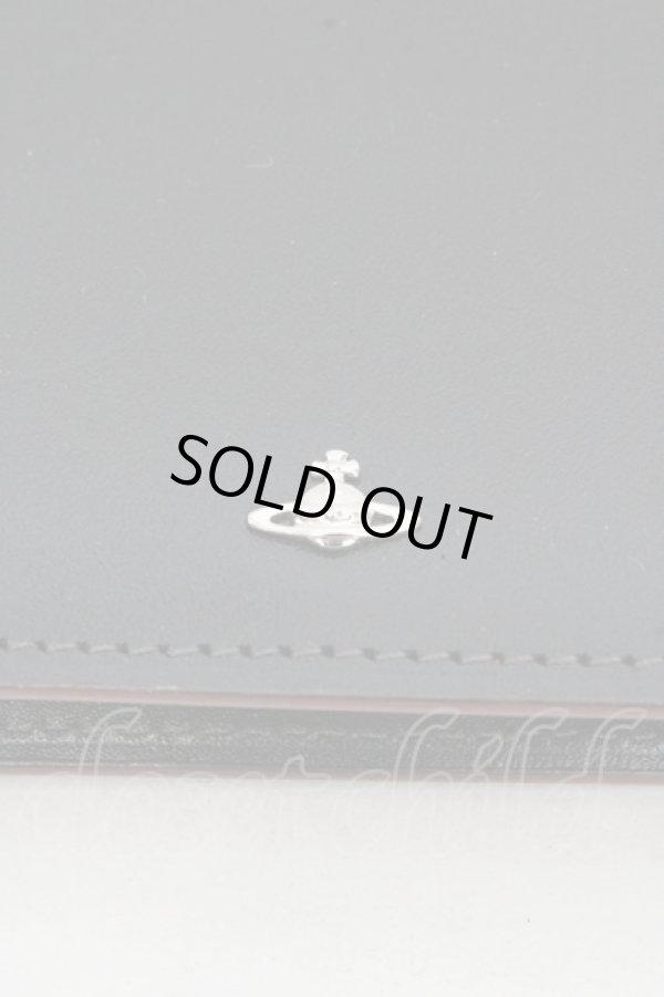 画像2: ヴィヴィアンウエストウッド 中古 / SIMPLE TINY ORB カードケース  ブラック×レッド  O-26-03-15-027-gd-IG-OS (2)
