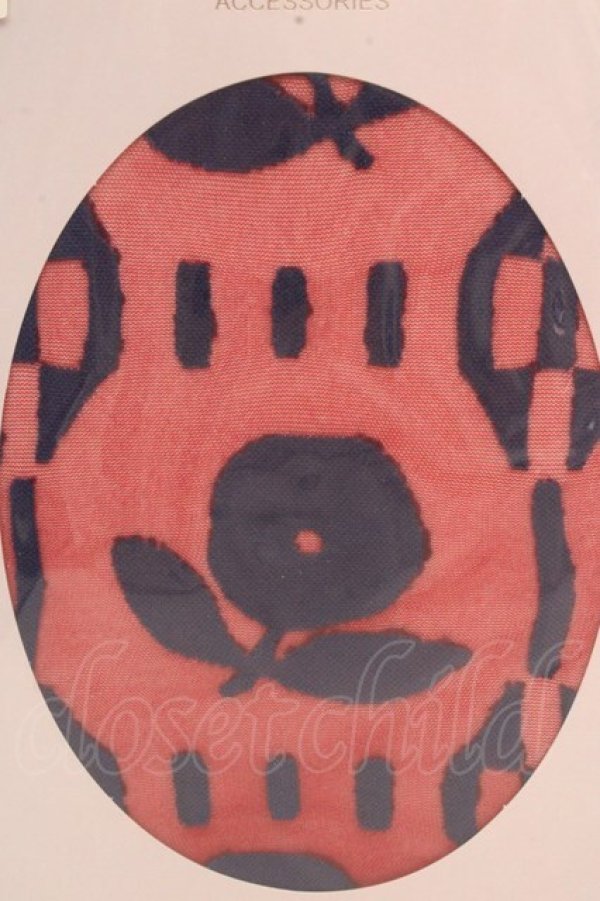 画像2: ヴィヴィアンウエストウッド 中古 / オーストリアンフラワータイツ M-L クリムゾン  O-26-03-15-038-gd-YM-OS (2)