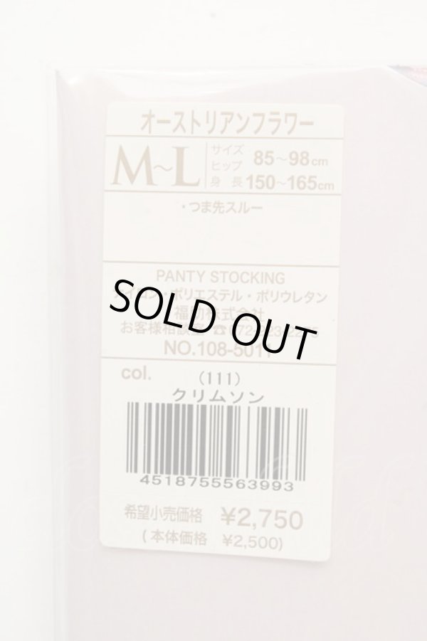 画像3: ヴィヴィアンウエストウッド 中古 / オーストリアンフラワータイツ M-L クリムゾン  O-26-03-15-038-gd-YM-ZH (3)