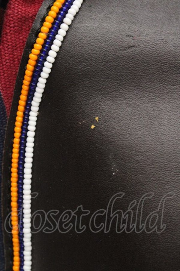 画像3: ヴィヴィアンウエストウッド 中古 / ニューヤスミンバッグ  ブラック×レッド×ネイビー  O-26-03-15-004-ba-IG-OS (3)