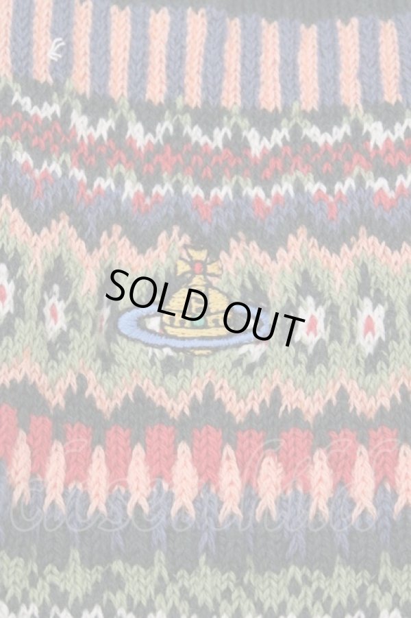 画像2: ヴィヴィアンウエストウッド 中古 / ニットリブソックス 22.5-24.5cm グリーン  O-26-03-15-049-gd-YM-OS (2)