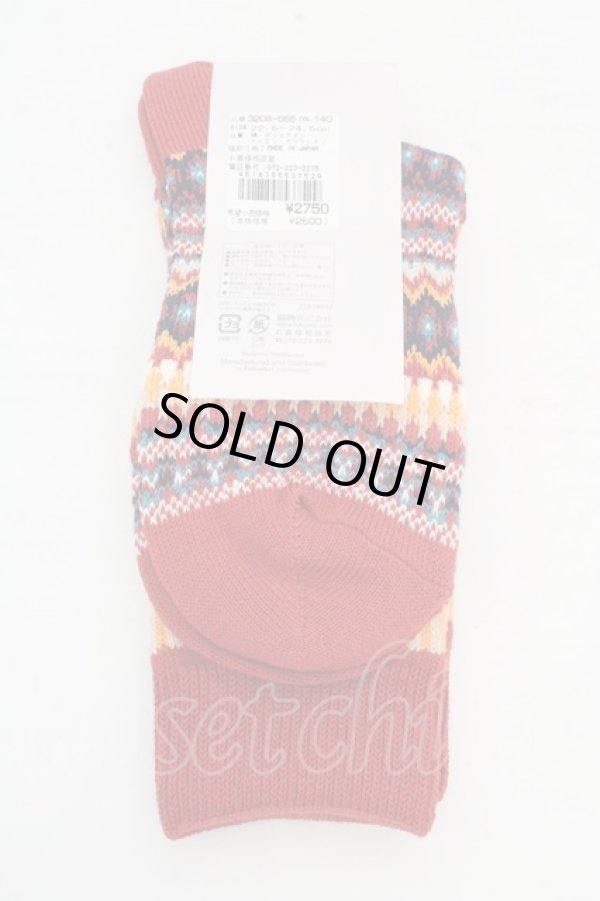 画像3: ヴィヴィアンウエストウッド 中古 / ニットリブソックス 22.5-24.5cm レッド  O-26-03-15-050-gd-YM-OS (3)