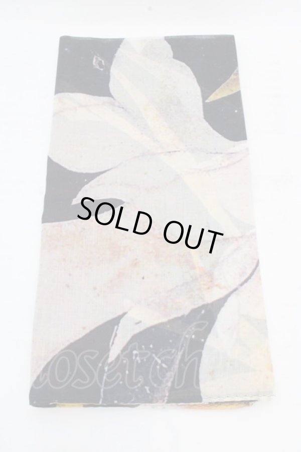 画像3: ヴィヴィアンウエストウッド 中古 / カーピフラワー　ハンカチーフ  ブラックｘブルーオーブ  O-26-03-15-055-gd-YM-OS (3)