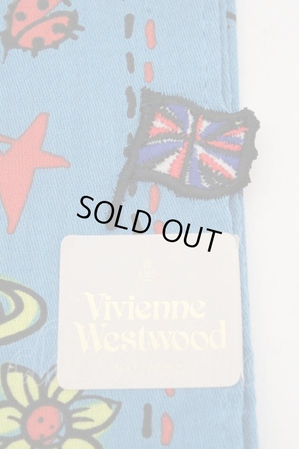 画像2: ヴィヴィアンウエストウッド 中古 / ピクニック　ハンカチーフ  ブルー  O-26-03-15-059-gd-YM-OS (2)