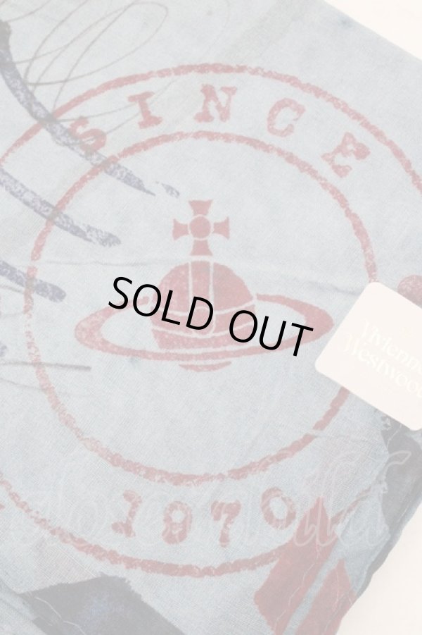 画像2: ヴィヴィアンウエストウッド 中古 / ENVELOPE ハンカチーフ  サックス  O-26-03-15-060-gd-YM-OS (2)