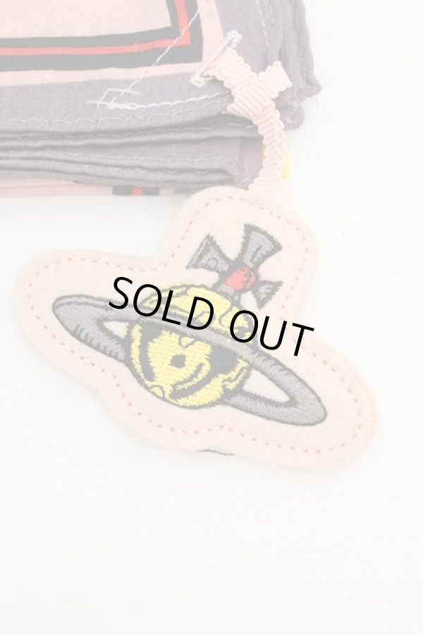 画像2: ヴィヴィアンウエストウッド 中古 / フェルトチャーム付キベルハンカチーフ  ピンクｘマルチ  O-26-03-15-061-gd-YM-OS (2)