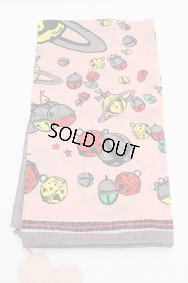 画像4: ヴィヴィアンウエストウッド 中古 / フェルトチャーム付キベルハンカチーフ  ピンクｘマルチ  O-26-03-15-061-gd-YM-OS (4)