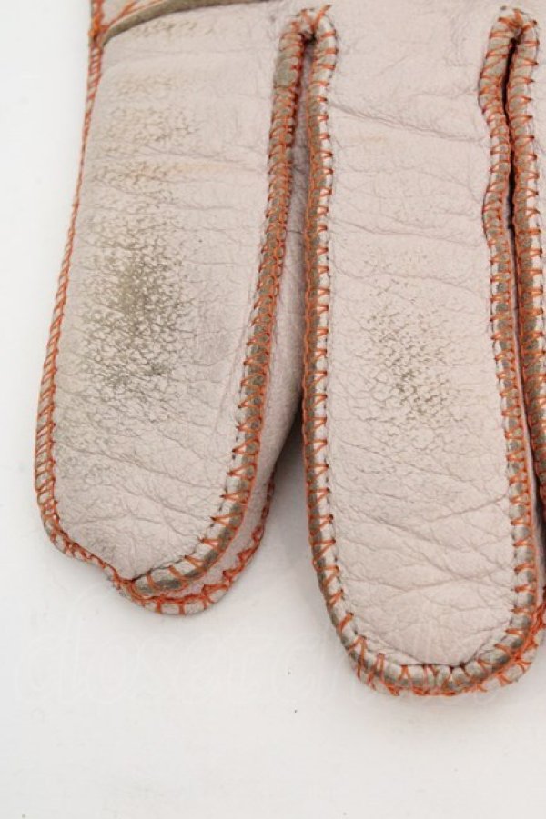 画像4: ヴィヴィアンウエストウッド 中古 / ステッチオーブレザーグローブ  ライトベージュ  O-26-03-15-066-gd-YM-OS (4)