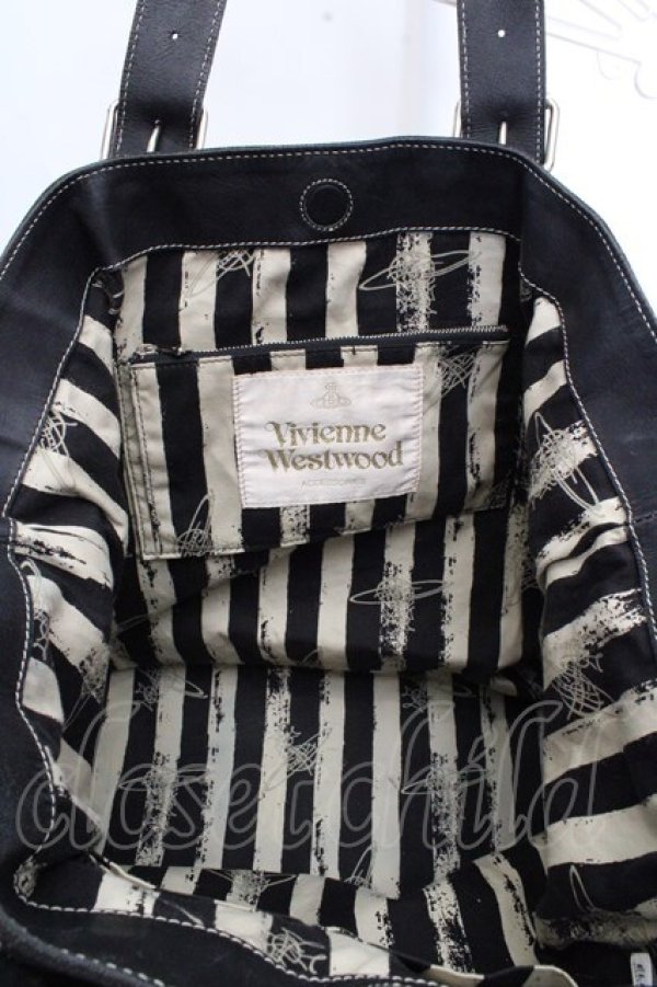 画像6: ヴィヴィアンウエストウッド 中古 / WARRENバッグ  ブラック  O-26-03-15-005-ba-YM-OS (6)
