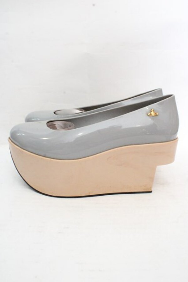 画像4: ヴィヴィアンウエストウッド×Melissa 中古 / メリッサロッキンホースバレリーナ 22cm グレー  O-26-03-15-070-sh-YM-OS (4)