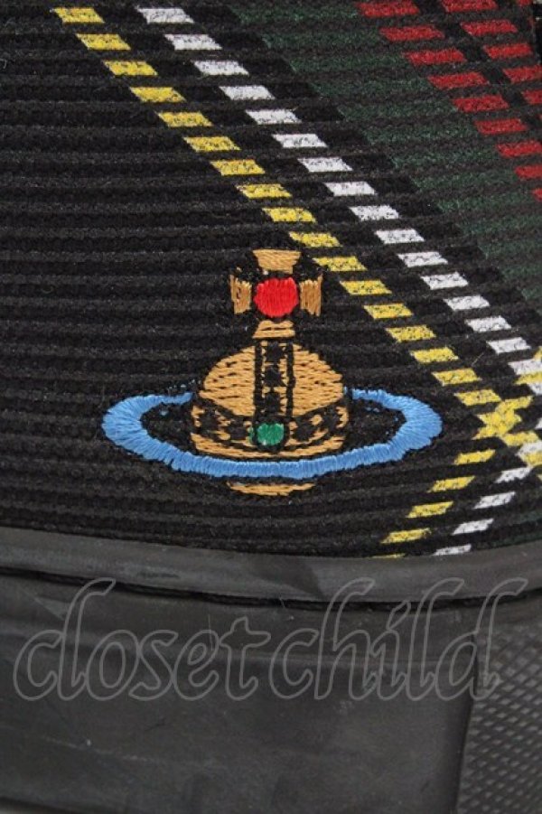 画像4: ヴィヴィアンウエストウッド 中古 / PLIMSOLL HIGH TOPスニーカー（プリムソールハイトップ） 38（24cm） マルチ  O-26-03-15-071-sh-YM-OS (4)