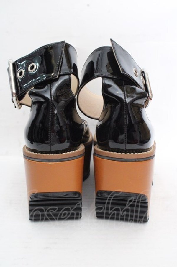 画像6: ヴィヴィアンウエストウッド 中古 / プラットホームベルトパンプス 36（約23cm） エナメルブラック  O-26-03-15-073-sh-YM-OS (6)