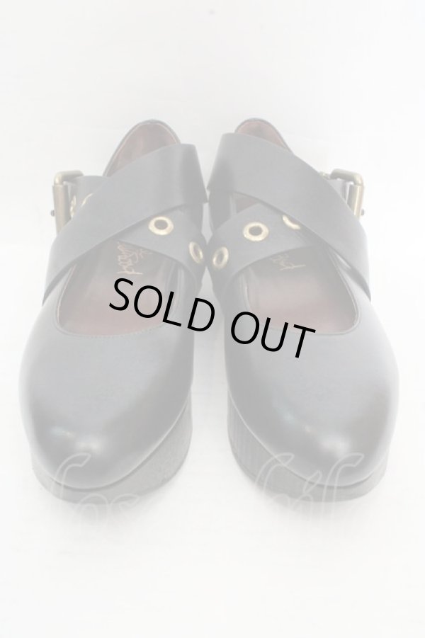 画像2: ヴィヴィアンウエストウッド 中古 / BUCKLE BALERINA CALF シューズ 37（23.5cm） ブラック  O-26-03-15-074-sh-YM-OS (2)