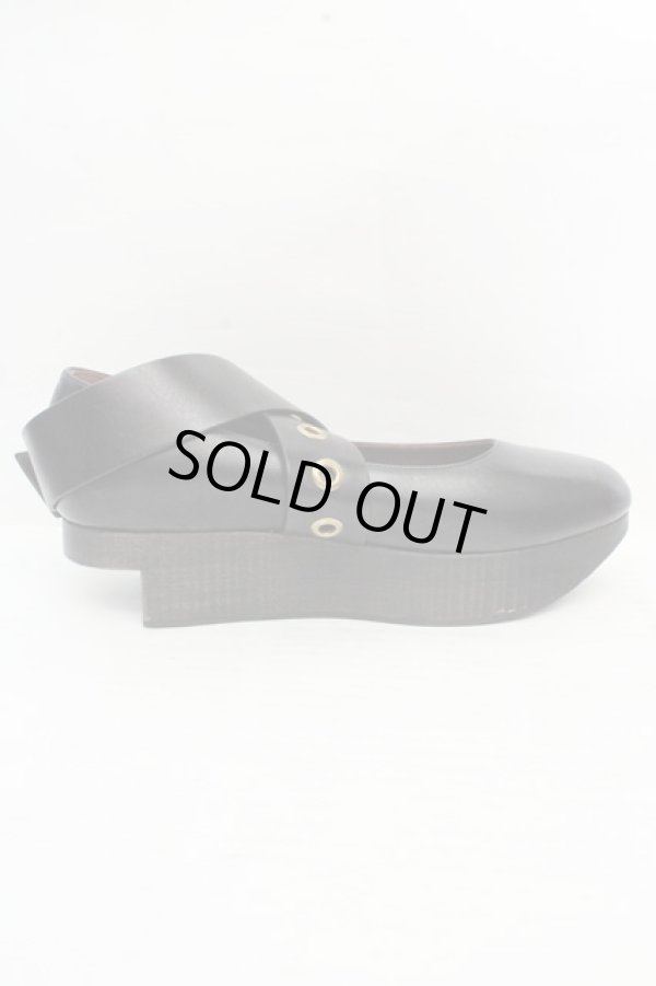 画像6: ヴィヴィアンウエストウッド 中古 / BUCKLE BALERINA CALF シューズ 37（23.5cm） ブラック  O-26-03-15-074-sh-YM-OS (6)