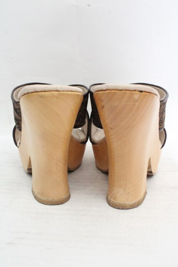 画像6: ヴィヴィアンウエストウッド 中古 / オーブ柄ミュール 35 ブラウン  O-26-03-15-077-sh-IG-OS (6)