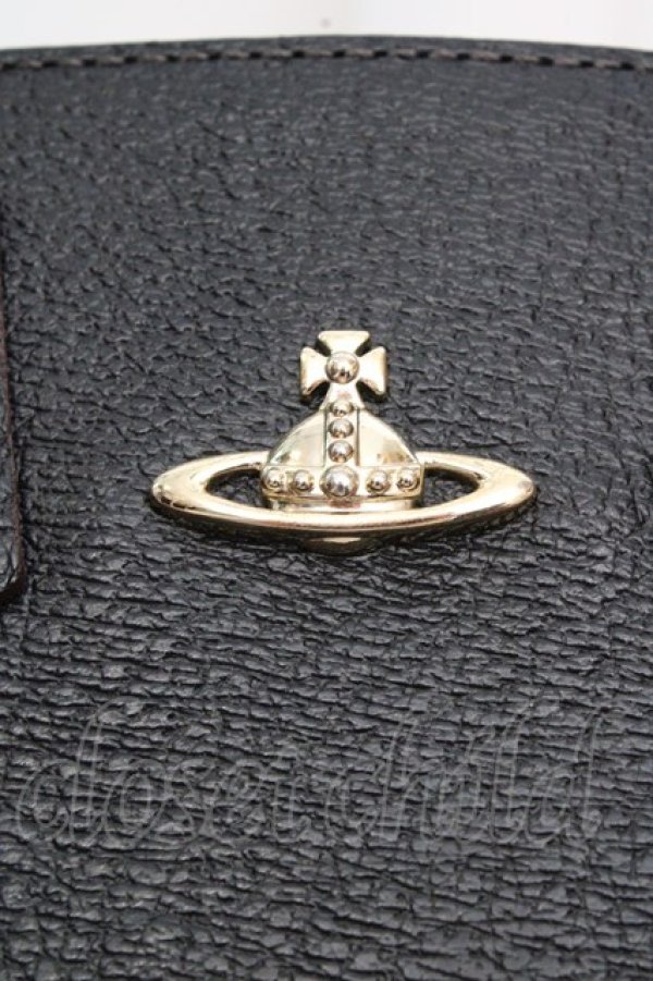 画像2: ヴィヴィアンウエストウッド 中古 / エグゼクティブ2ハンドバッグ  ブラック（ブラウン）  O-26-03-15-007-ba-YM-OS (2)