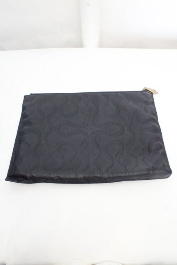 画像4: ヴィヴィアンウエストウッド 中古 / スクイグルクラッチバッグ  ブラック  O-26-03-15-008-ba-YM-OS (4)