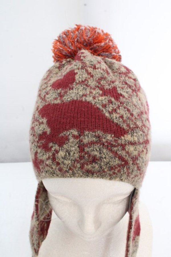 画像3: ヴィヴィアンウエストウッド 中古 / アイコンモチーフポンポン付キニット帽  ブラウン系  O-26-03-15-013-ha-IG-OS (3)