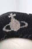 画像2: ヴィヴィアンウエストウッド 中古 / ORBS AND STARS バスクベレー帽  グレー  O-26-03-15-014-ha-YM-OS (2)