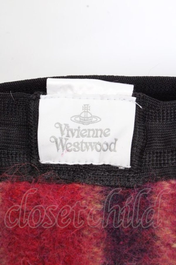 画像5: ヴィヴィアンウエストウッド 中古 / アルパカタータンベレー帽  レッド  O-26-03-15-016-gd-YM-OS (5)