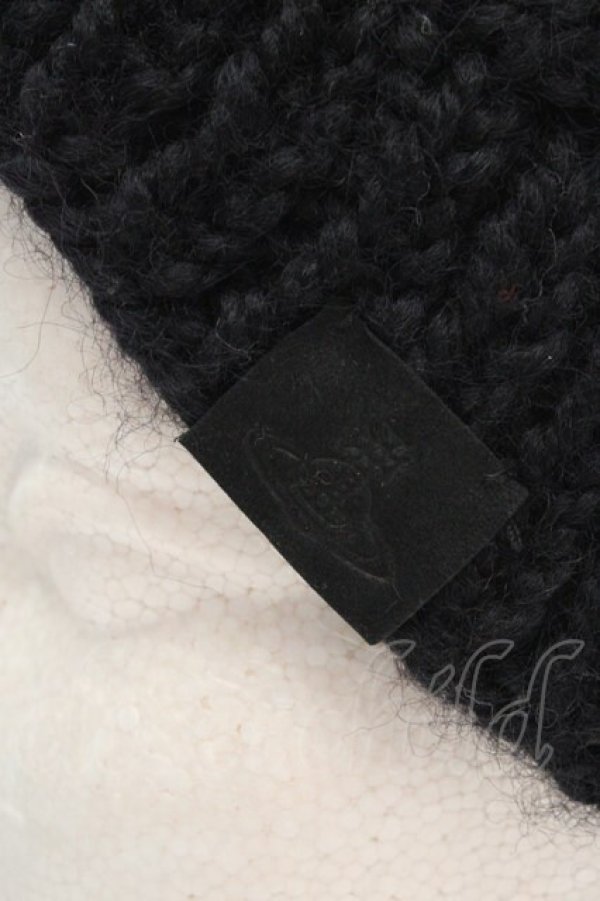 画像3: ヴィヴィアンウエストウッド 中古 / キャットイヤーニットキャップ  ブラック  O-26-03-15-017-ha-YM-OS (3)