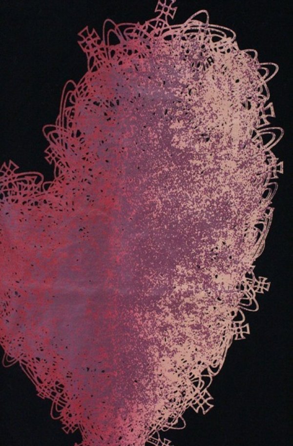 画像2: ヴィヴィアンウエストウッド 中古 / オーブマティスハートTシャツ 2 ブラック  O-26-03-22-020-ts-YM-OS (2)