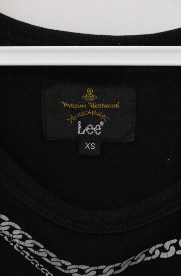 画像3: ヴィヴィアンウエストウッド Anglomania and Lee 中古 / ネックレスプリントTシャツ XS ブラック  O-26-03-22-022-ts-YM-OS (3)