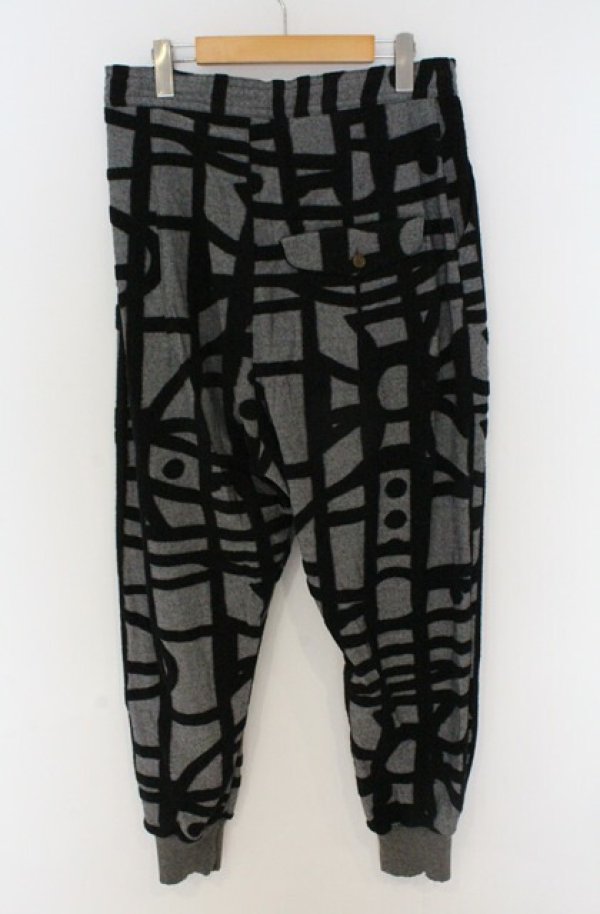 画像3: ヴィヴィアンウエストウッド MAN 中古 / ラインオーブ総柄トラウザーズパンツ 46 グレー  O-26-03-22-003-pa-YM-OS (3)