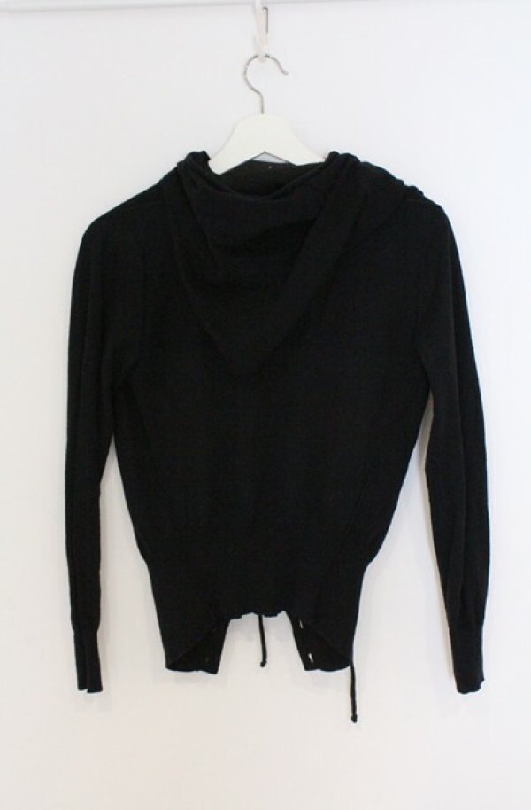 画像3: ヴィヴィアンウエストウッド 中古 / マティスハートパッチフーデッドカーディガン 2 ブラック  O-26-03-22-025-to-YM-OS (3)