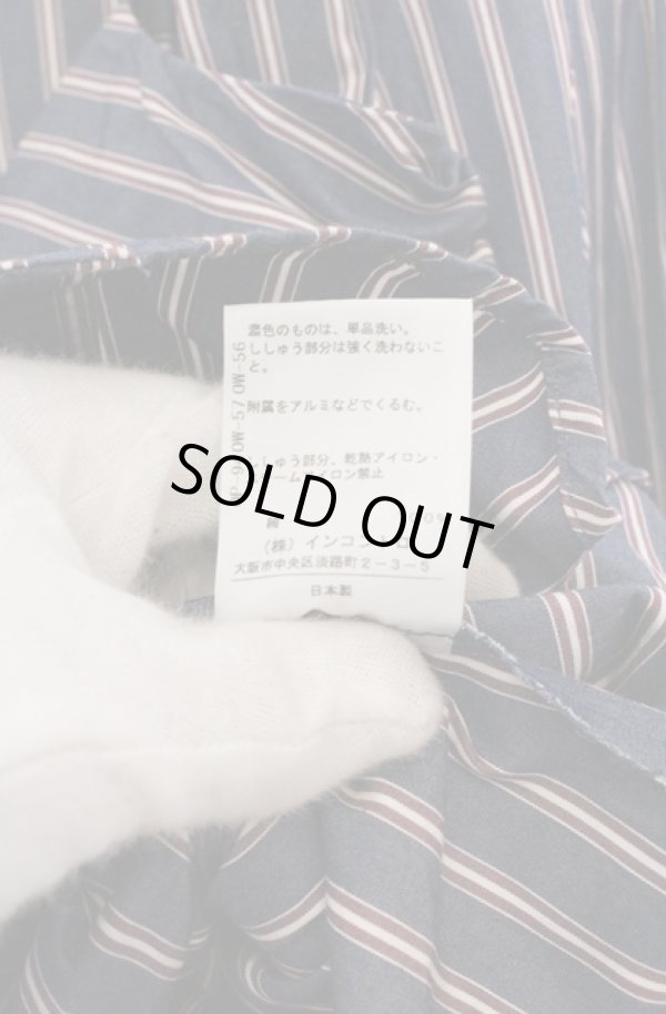 画像4: ヴィヴィアンウエストウッド 中古 / ストライプボウタイブラウス 3 ブルー  O-26-03-22-028-bl-YM-OS (4)