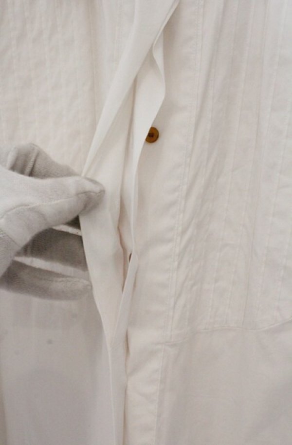 画像3: ヴィヴィアンウエストウッド 中古 / タックデコルテロングシャツ 40 ホワイト  O-26-03-22-031-bl-YM-OS (3)