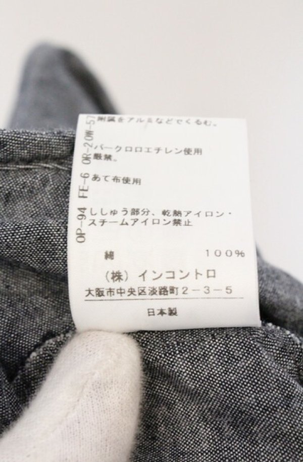 画像6: ヴィヴィアンウエストウッド 中古 / オーガニックダンガリーバルーンスリーブシャツ 00 グレー  O-26-03-22-033-bl-IG-OS (6)