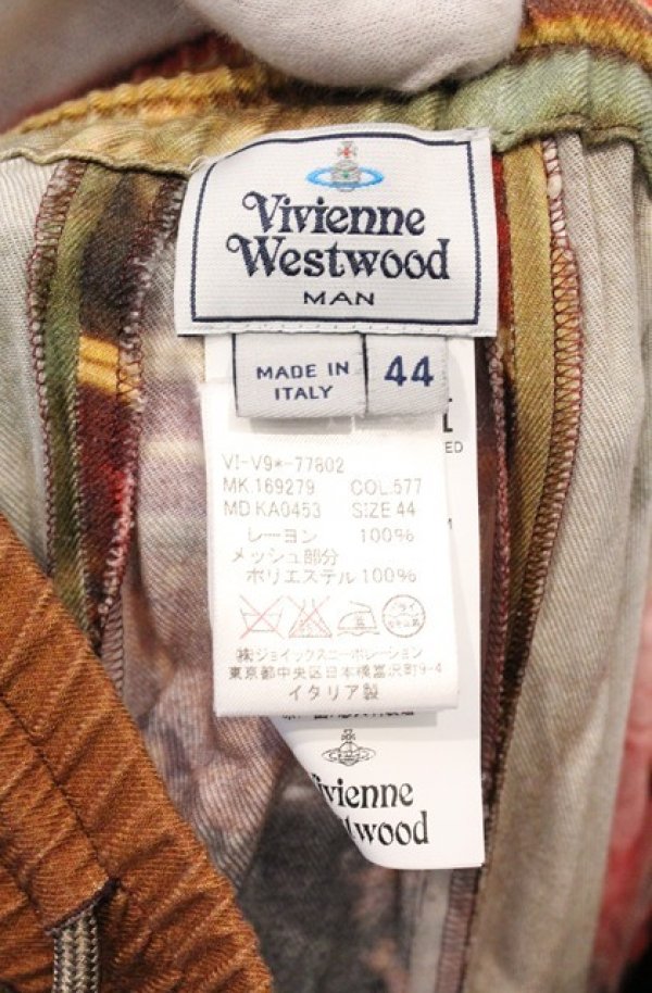 画像6: ヴィヴィアンウエストウッド MAN 中古 / WALLACE イージーパンツ 44 マルチ  O-26-03-22-004-pa-YM-OS (6)