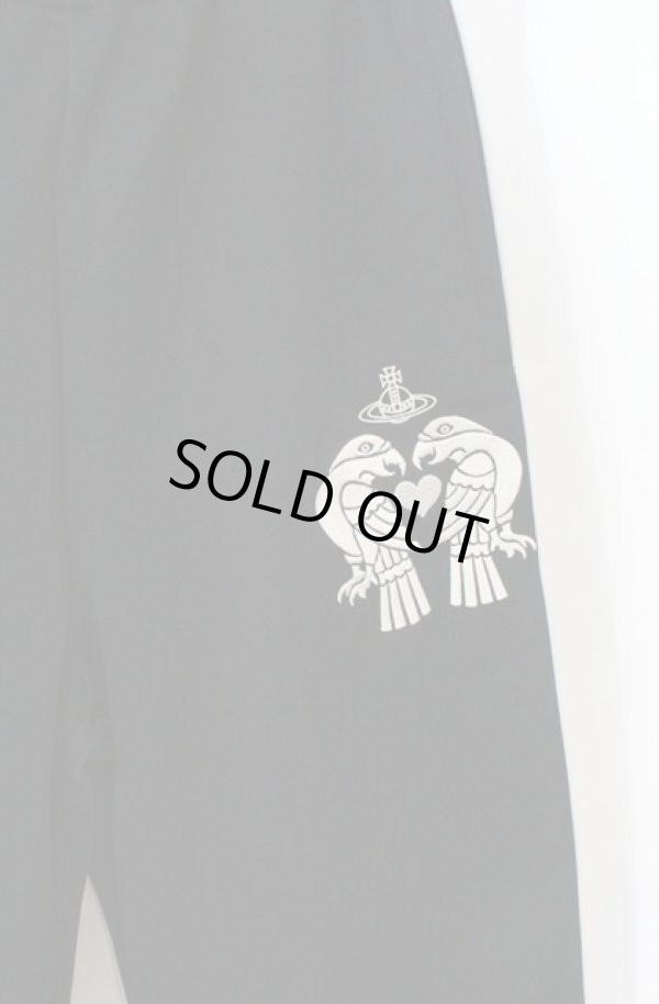 画像2: ヴィヴィアンウエストウッド MAN 中古 / TWIN EAGLES ジャージトラックパンツ 46 ブラック  O-26-03-22-001-pa-YM-ZH (2)