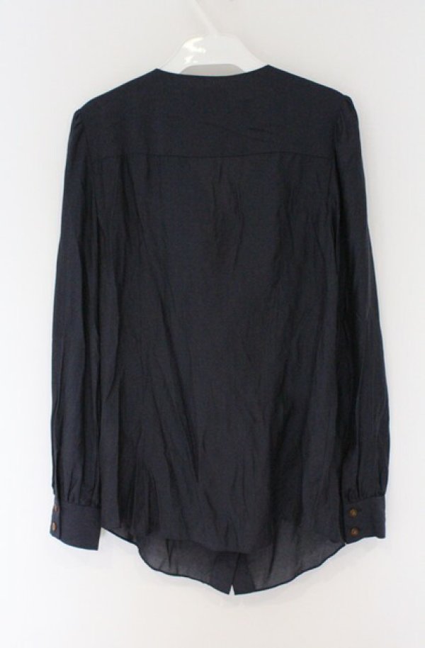 画像3: ヴィヴィアンウエストウッド 中古 / ボウタイブラウス 3 ネイビー  O-26-03-22-039-bl-YM-OS (3)