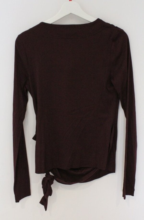 画像3: ヴィヴィアンウエストウッド 中古 / ドレープネックカットソー 2 ボルドー  O-26-03-22-040-to-YM-OS (3)