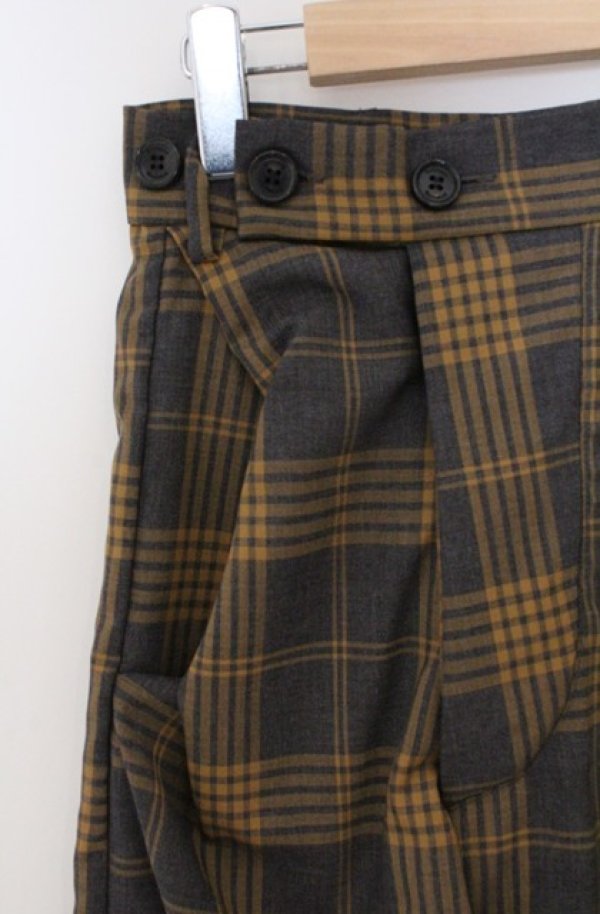 画像2: ヴィヴィアンウエストウッド 中古 / アルコホリックパンツ 38 イエローｘグレー  O-26-03-22-005-pa-YM-OS (2)