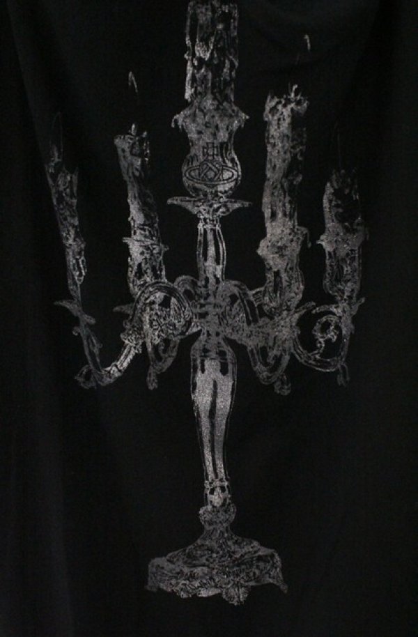 画像2: ヴィヴィアンウエストウッド 中古 / 燭台プリント変形カットソー 2 ブラック  O-26-03-22-041-to-YM-OS (2)