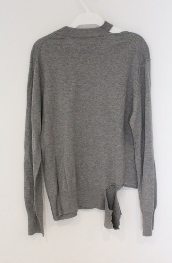 画像2: ANGLOMANIA 中古 / カットラスプルオーバーニット 38 グレー  O-26-03-22-043-to-YM-OS (2)