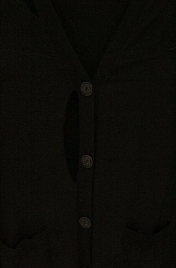 画像2: ANGLOMANIA 中古 / カットラスロングカーディガン 38 ブラック  O-26-03-22-044-to-YM-OS (2)
