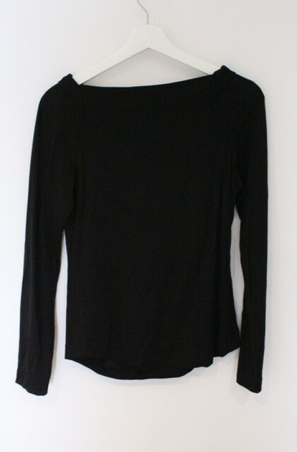 画像2: ヴィヴィアンウエストウッド 中古 / 裾単色オーブ刺繍カットソー 3 ブラック  O-26-03-22-045-to-YM-OS (2)