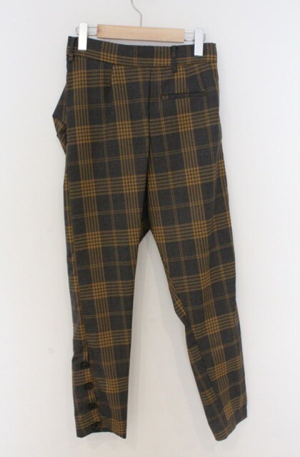 画像5: ヴィヴィアンウエストウッド 中古 / アルコホリックパンツ 38 イエローｘグレー  O-26-03-22-005-pa-YM-OS (5)