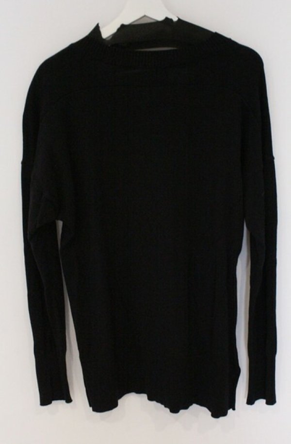 画像4: ANGLOMANIA 中古 / ロゴプリントスリットニットソー 38 ブラック  O-26-03-22-046-to-YM-OS (4)