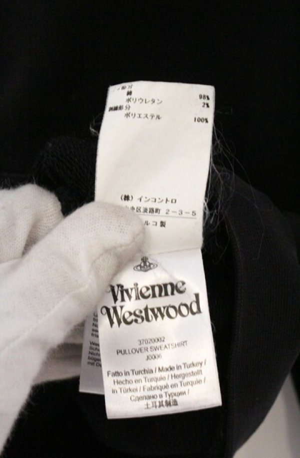 画像7: ヴィヴィアンウエストウッド 中古 / プルオーバースウェットシャツ パーカー S ブラック  O-26-03-22-056-to-YM-OS (7)
