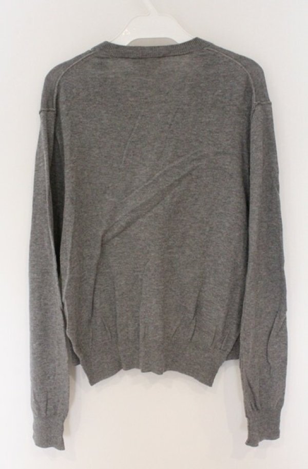 画像4: ANGLOMANIA 中古 / カットラス刺繍丸襟カーディガン 40 グレー  O-26-03-22-060-to-YM-OS (4)