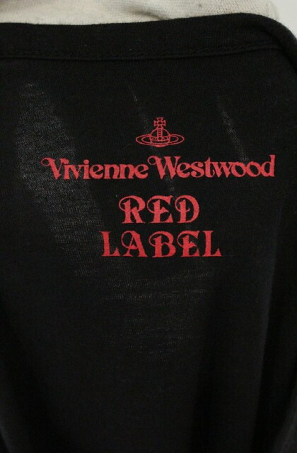 画像3: ヴィヴィアンウエストウッド 中古 / スタンププリントTシャツ 2 ブラック  O-26-03-22-061-ts-YM-OS (3)