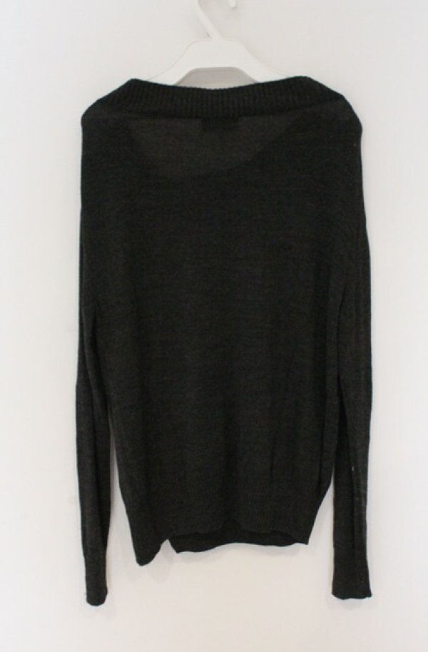 画像3: ヴィヴィアンウエストウッド 中古 / 変形カーディガン 2 ブラック  O-26-03-22-062-to-YM-OS (3)